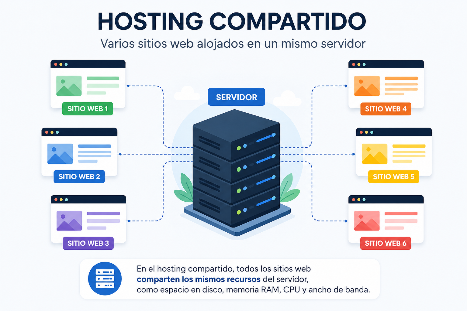 ¿Qué es el hosting compartido?